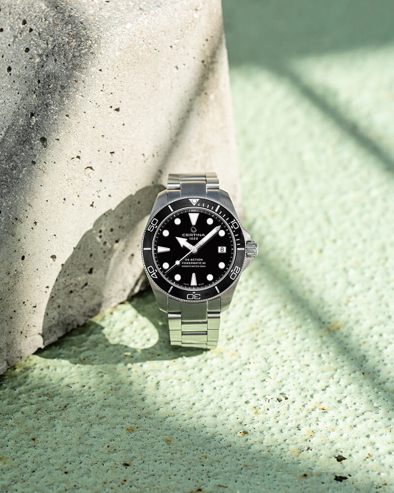 Certina Certina DS Action Diver Powermatic 38 MM C032.807.11.051.00 мужские часы черный циферблат на запястье