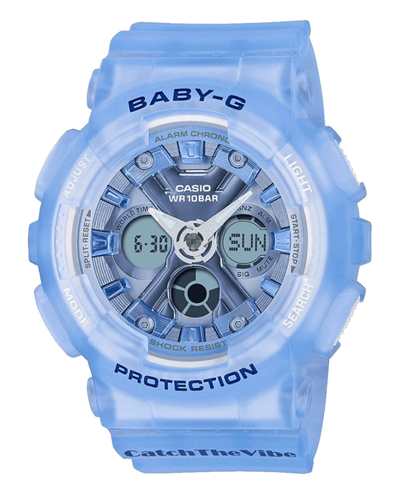 Casio Casio Baby-G BA-130CV-2ADR  BA-130CV-2ADR кварцевые женские часы  циферблат, браслет пластик — вид спереди