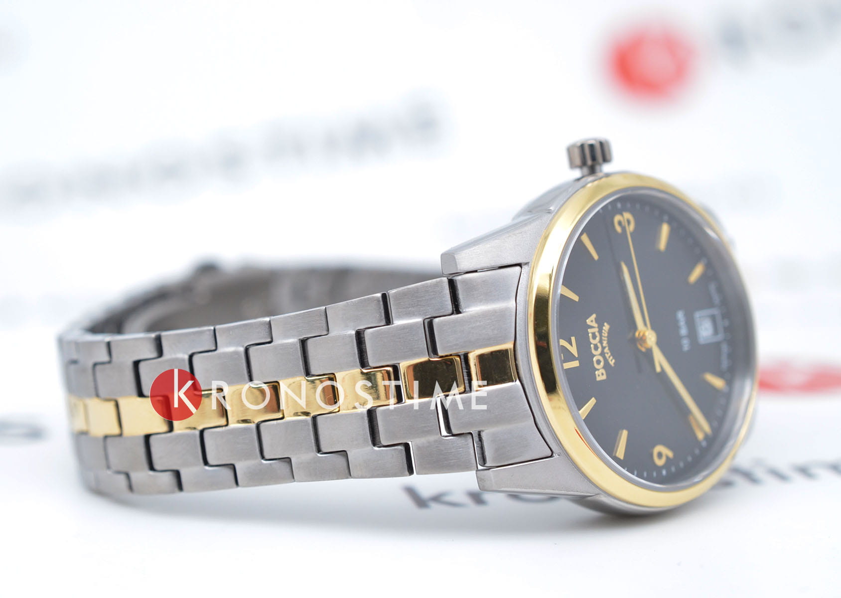 Boccia Titanium Boccia Titanium 3272-05 мужские часы черный циферблат на запястье