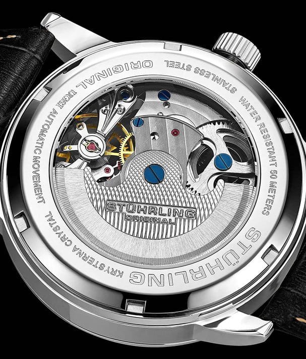 Stuhrling 3917.1 мужские часы застежка крупным планом