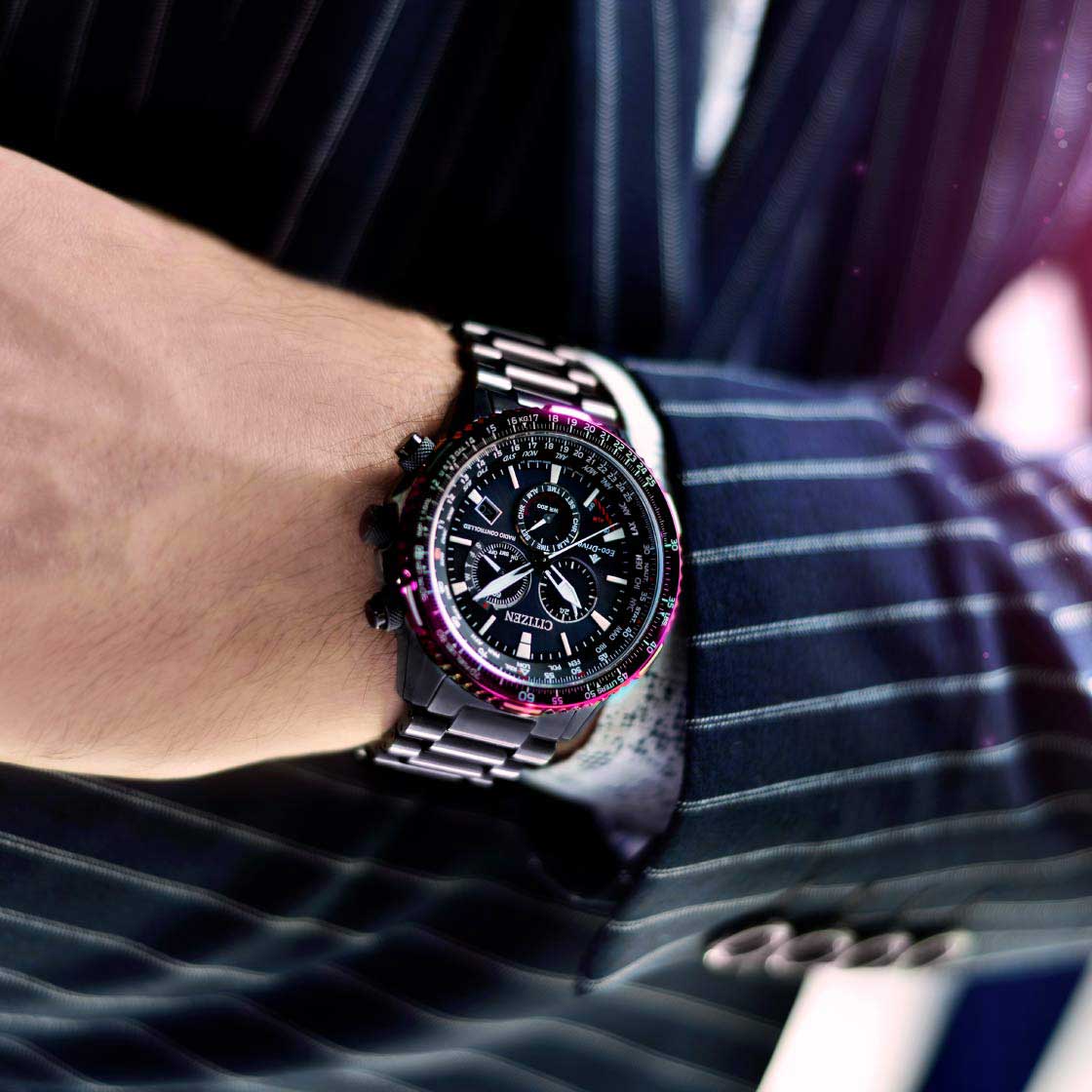 Citizen Citizen Promaster CB5009-55E , наручные мужские часы фото под углом