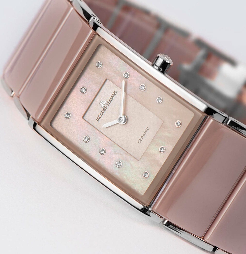 Jacques Lemans Jacques Lemans High Tech Ceramic 1-1940N , наручные женские часы фото под углом