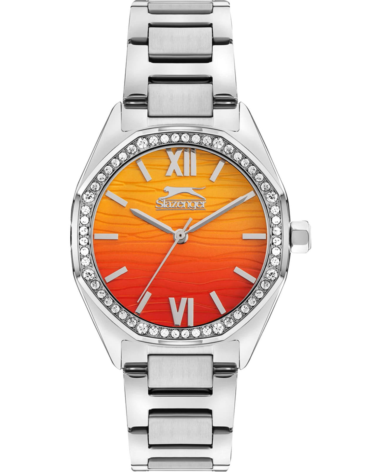 Slazenger Slazenger SL.09.2301.3.07  SL.09.2301.3.07 кварцевые женские часы цветной циферблат, браслет суперметалл — вид спереди