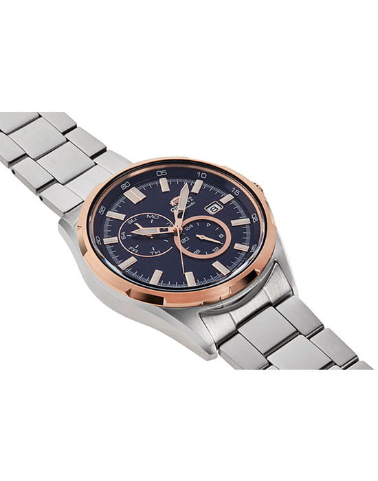Orient Orient Sporty RA-AK0601L (RN-AK0601L) механические мужские часы часы крупный план синий циферблата