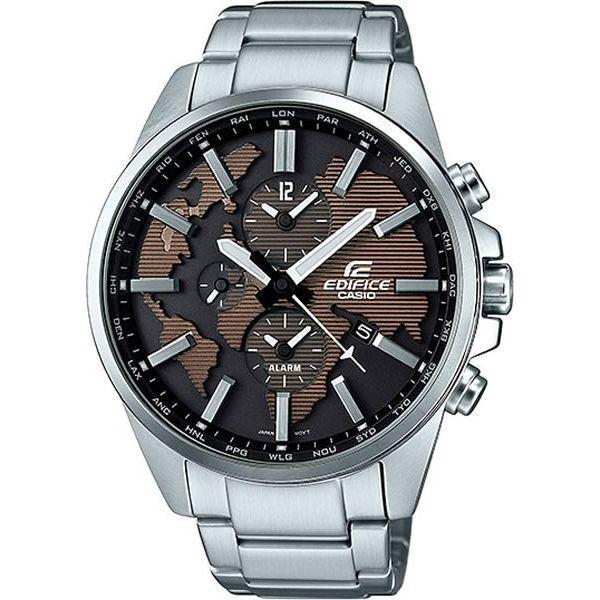 Casio Casio Edifice ETD-300D-5A  ETD-300D-5A кварцевые мужские часы коричневый циферблат, браслет нержавеющая сталь — вид спереди