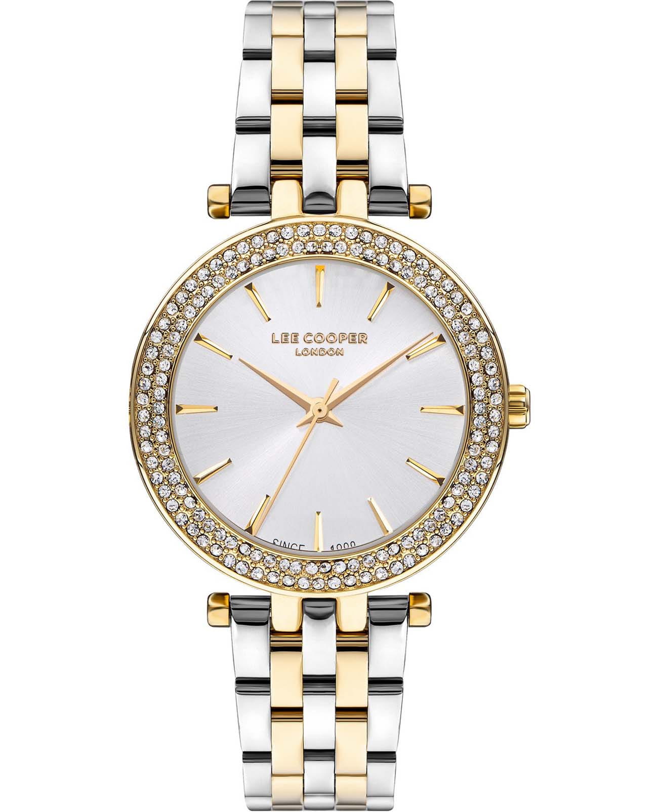 Lee Cooper Lee Cooper LC07864.230  LC07864.230 кварцевые женские часы серебристый циферблат, браслет нержавеющая сталь с ip-покрытием — вид спереди