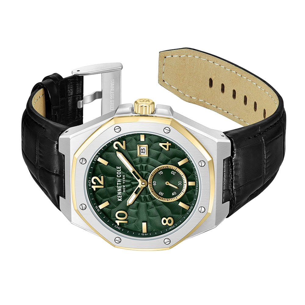Kenneth Cole Kenneth Cole Automatic KCWGX0059003 мужские часы зеленый циферблат на запястье