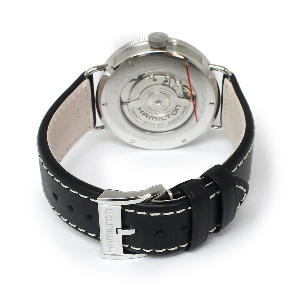 Hamilton Hamilton Khaki Navy Pioneer Small Second Auto H78415733, khaki field швейцария мужские часы на браслете кожаный боковой вид