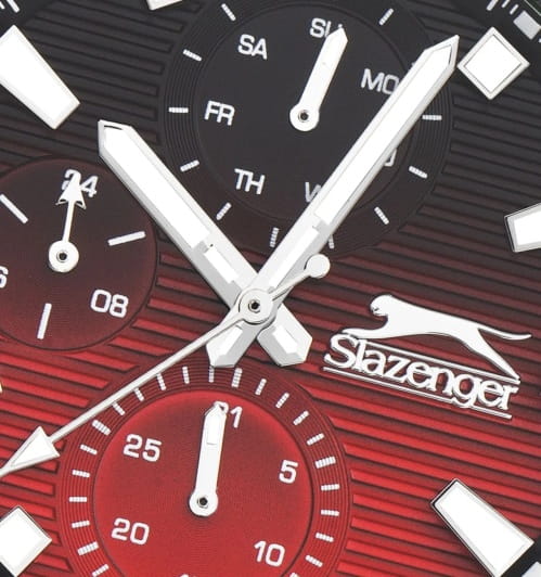 Slazenger Slazenger SL.09.2298.2.08 кварцевые мужские часы часы крупный план бордовый циферблата