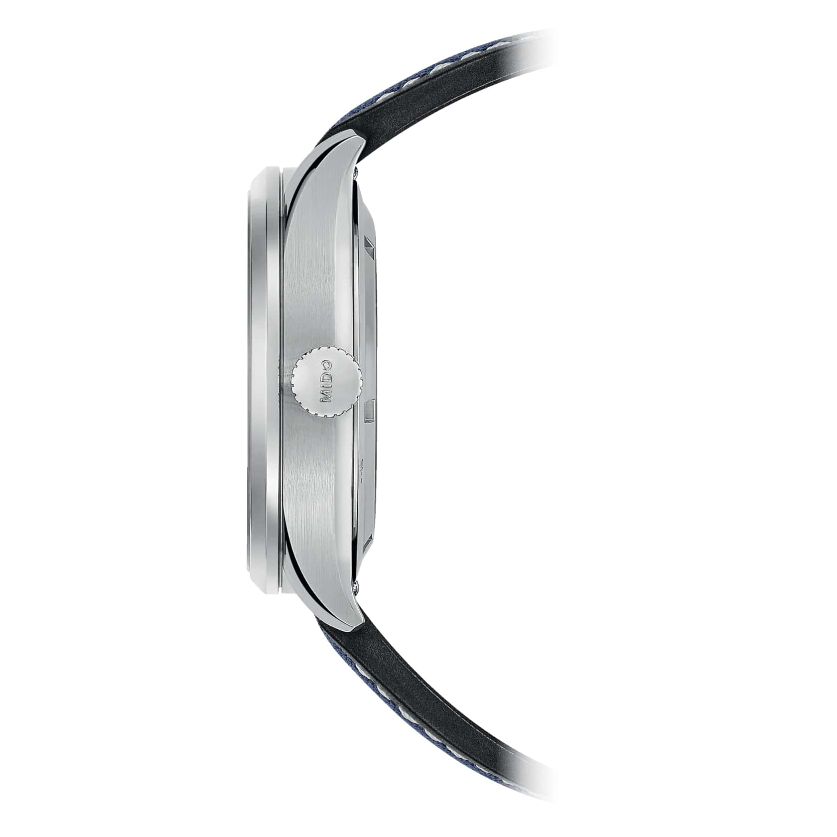 Mido Mido Multifort M M038.430.17.041.00, multifort швейцария мужские часы на браслете тканевый боковой вид