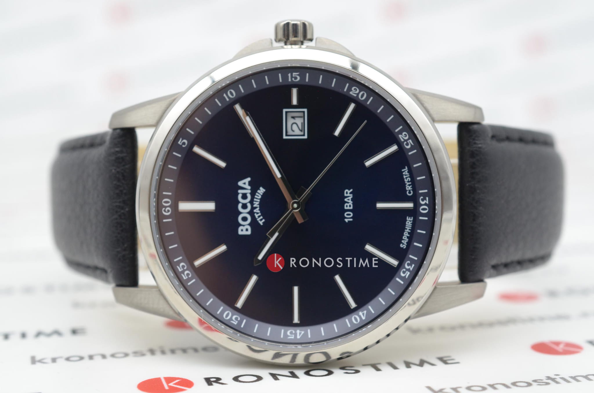 Оригинальные часы Boccia Titanium Boccia Titanium 3633-01 кварцевые калибр механизма  общий вид