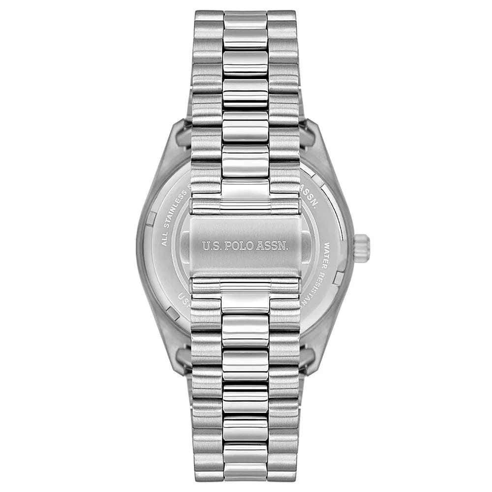 U.S. Polo Assn. U.S. Polo Assn. Fundamental USPA1100B-02,  сша мужские часы на браслете нержавеющая сталь боковой вид