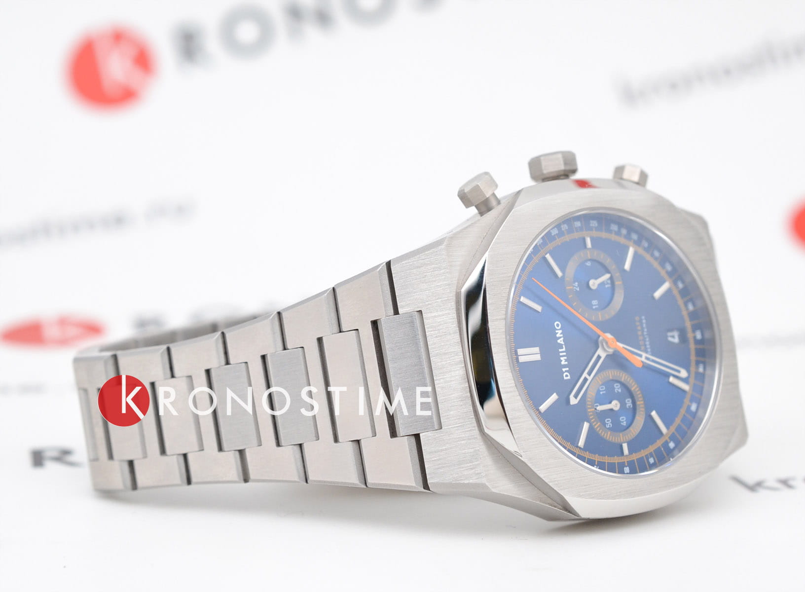 D1 Milano D1 Milano Cronografo CHBJ09 мужские часы синий циферблат на запястье