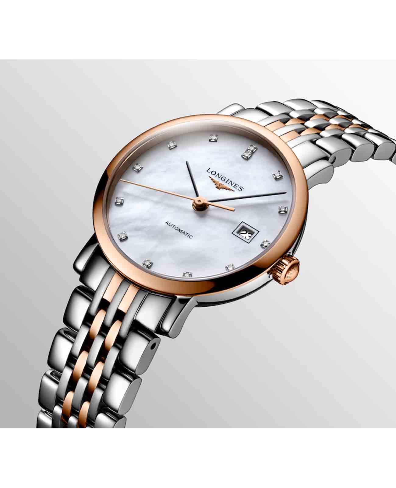 Longines Longines Elegant Collection L4.310.5.87.7, elegant collection швейцария женские часы на браслете нержавеющая сталь боковой вид