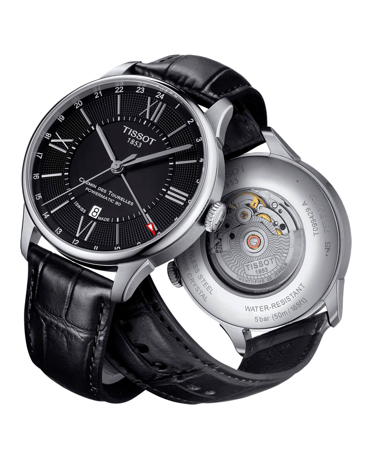 Tissot Tissot Chemin des Tourelles GMT T099.429.16.058.00 мужские часы серебристый циферблат на запястье