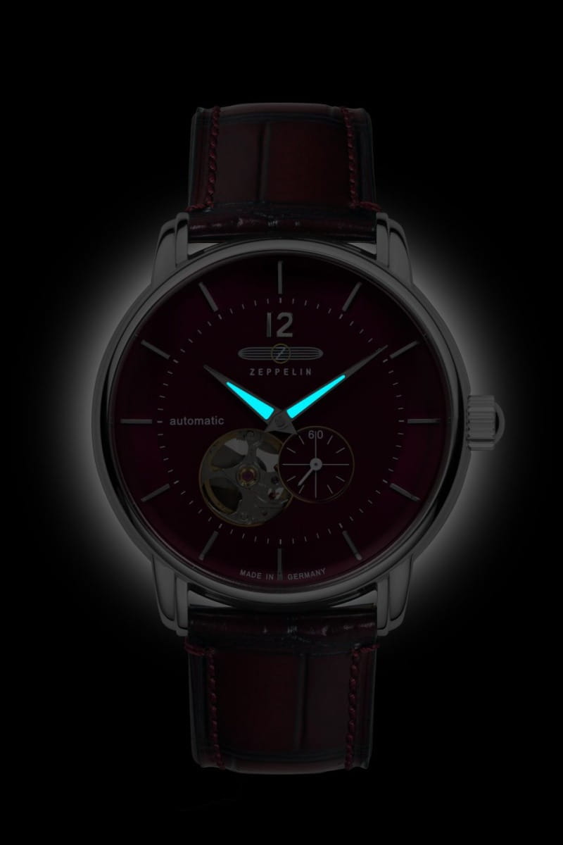 Zeppelin Zeppelin LZ 120 Bodensee 81665,  германия мужские часы на браслете кожаный боковой вид