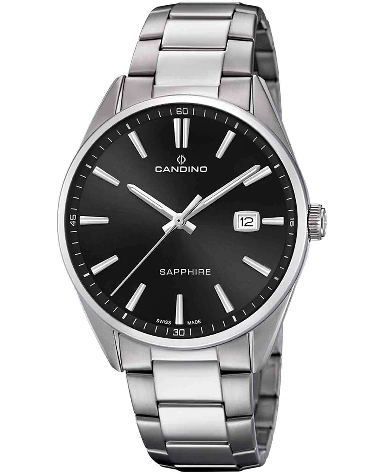 Candino Candino Sportive C4621/D  C4621/D кварцевые мужские часы черный циферблат, браслет нержавеющая сталь — вид спереди