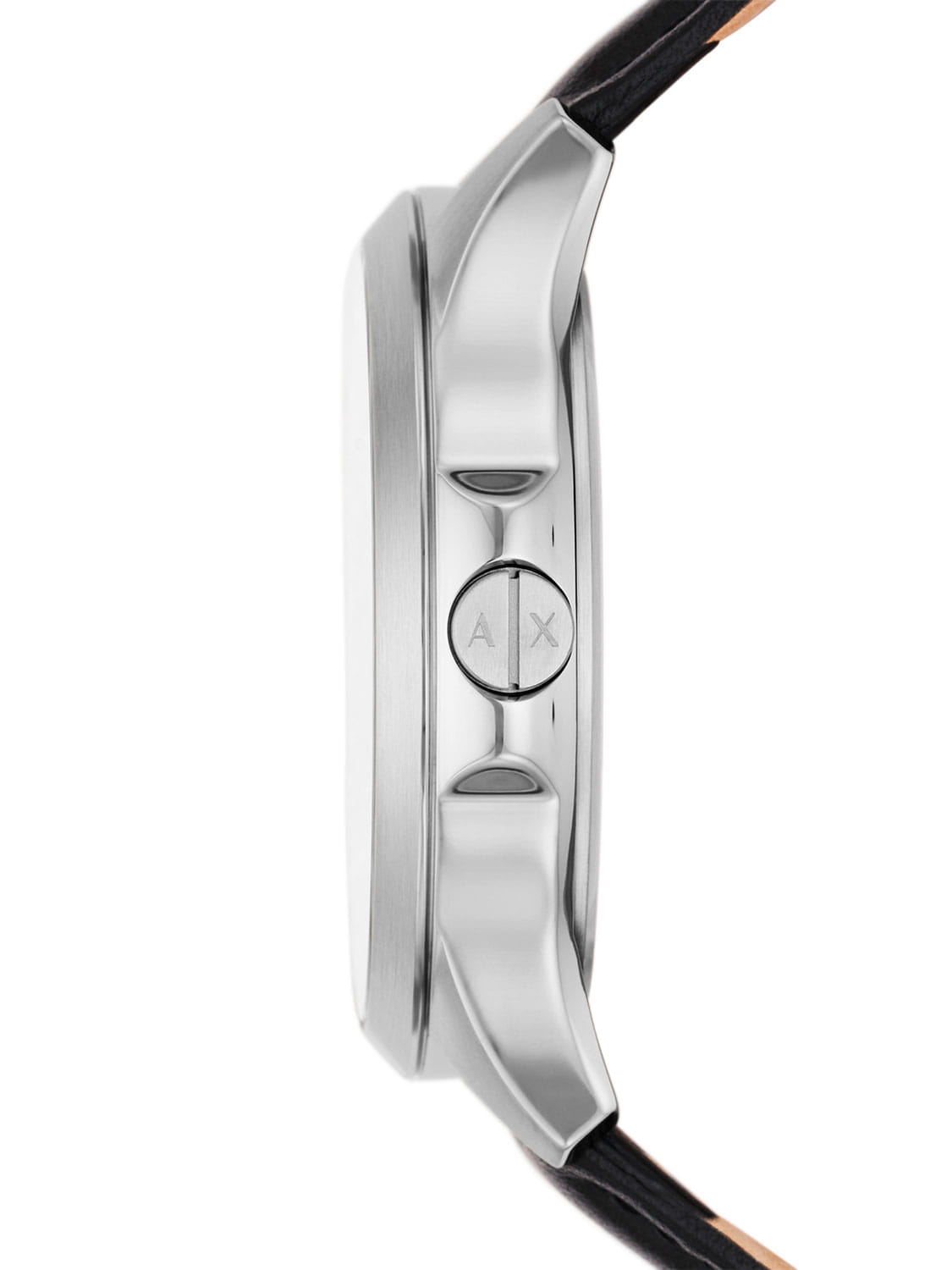 Armani Exchange Armani Exchange Hampton AX2445,  италия мужские часы на браслете кожаный боковой вид