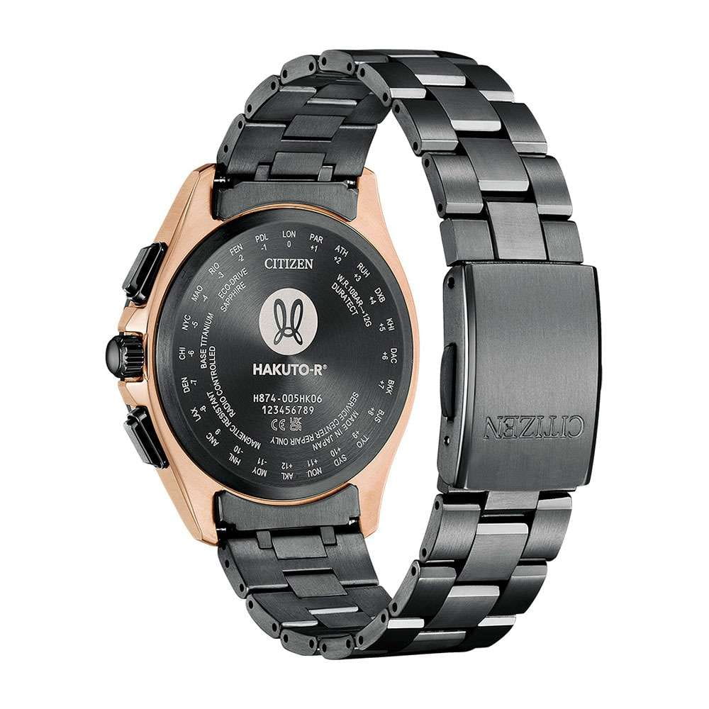 Citizen Citizen Attesa BY1009-64Y,  япония мужские часы на браслете титановый c dlc покрытием боковой вид