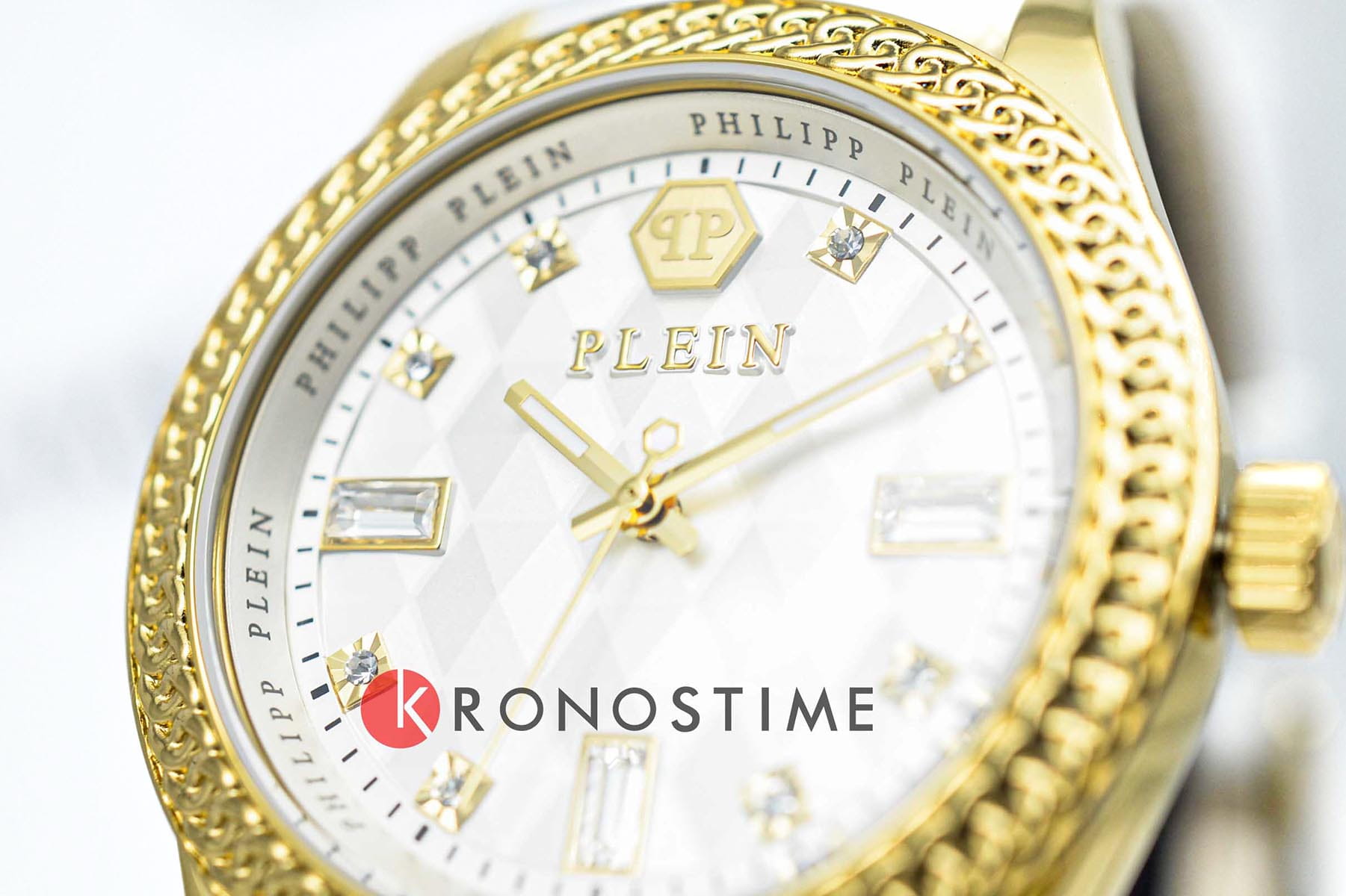Philipp Plein Philipp Plein Queen PWCDA0324 кварцевые женские часы часы крупный план белый циферблата