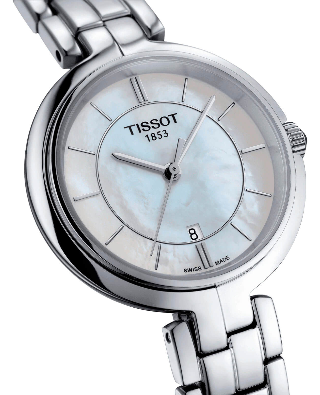 Tissot Tissot Flamingo T094.210.11.111.00, t-lady швейцария женские часы на браслете нержавеющая сталь боковой вид
