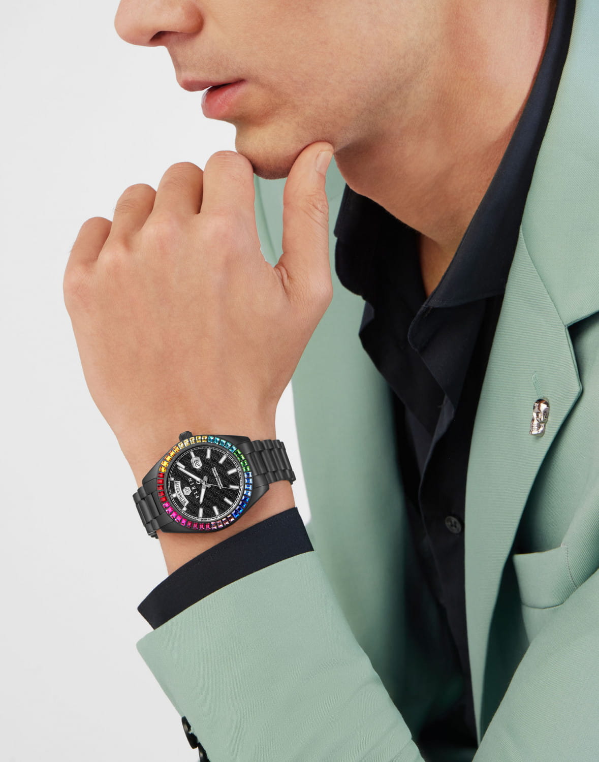 Оригинальные часы Philipp Plein Philipp Plein Date Superlative Gent PWPNA0624 кварцевые калибр механизма  общий вид