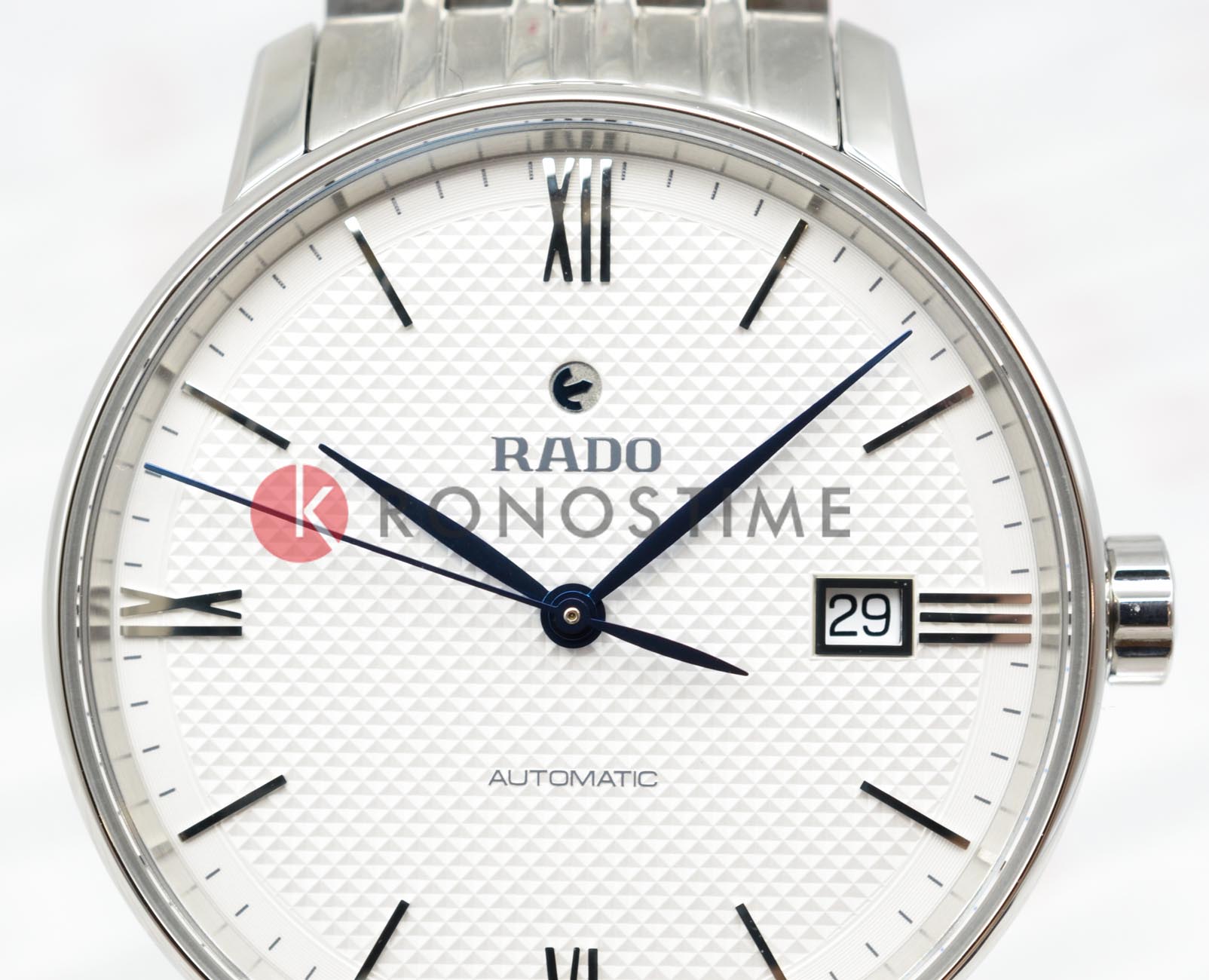 Rado Rado Coupole Classic Automatic R22860074, coupole швейцария мужские часы на браслете нержавеющая сталь боковой вид