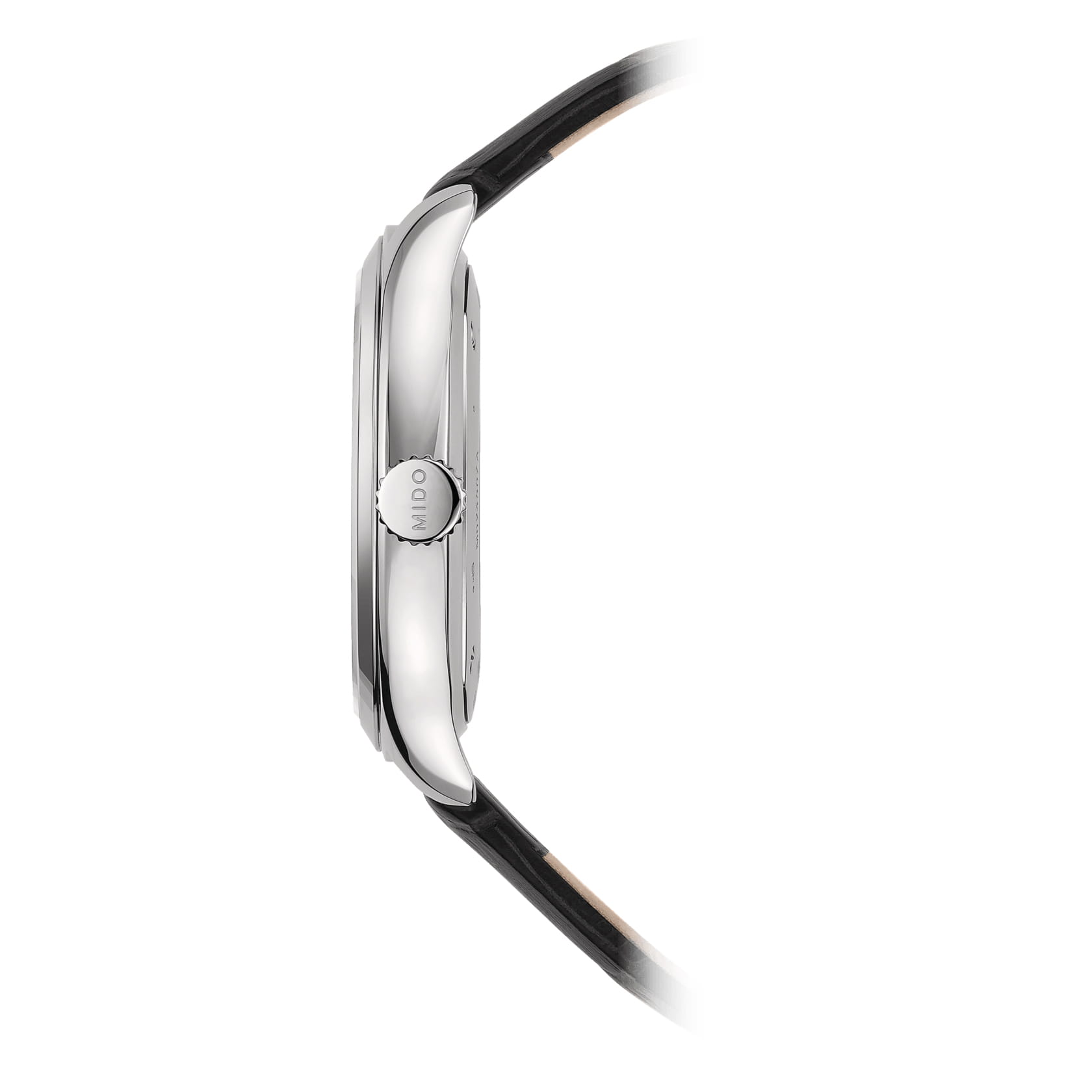 Mido Mido Belluna Royal Gent M024.507.16.041.00, belluna швейцария мужские часы на браслете кожаный боковой вид