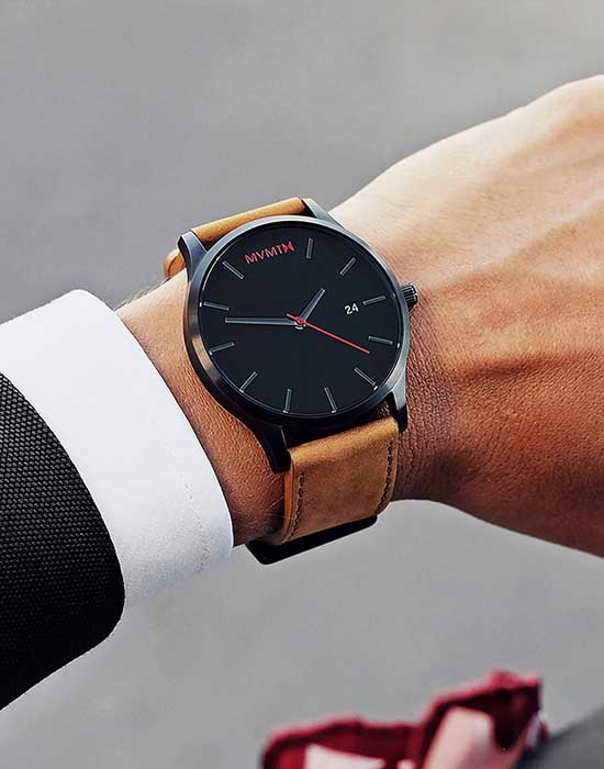 MVMT MVMT CHRONO D-L213.5L.351 кварцевые мужские часы часы крупный план черный циферблата