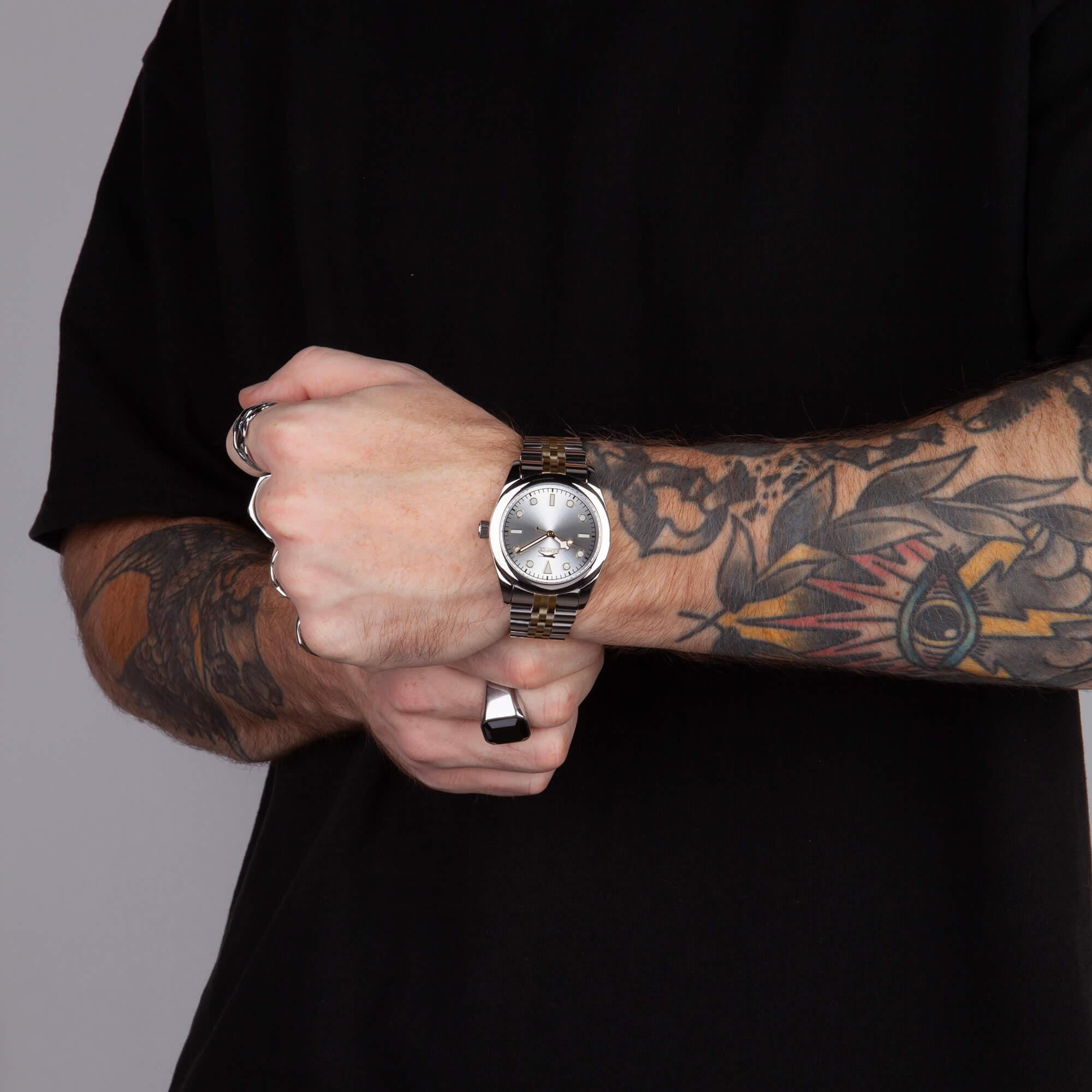 Slazenger Slazenger SL.09.2354.1.04,  англия мужские часы на браслете суперметалл с ip покрытием боковой вид