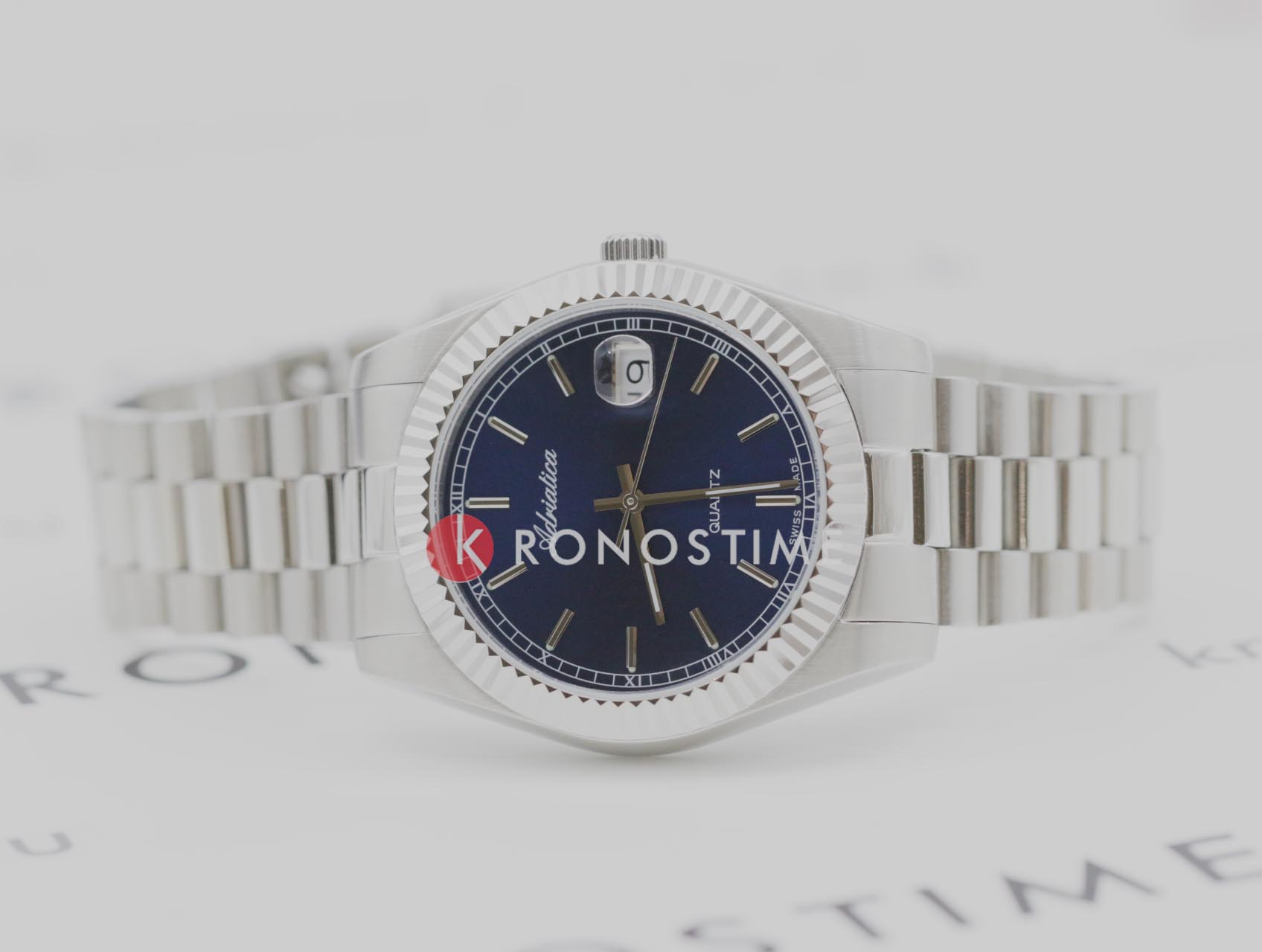 Adriatica Adriatica Premiere A1090.5115Q,  швейцария мужские часы на браслете нержавеющая сталь боковой вид