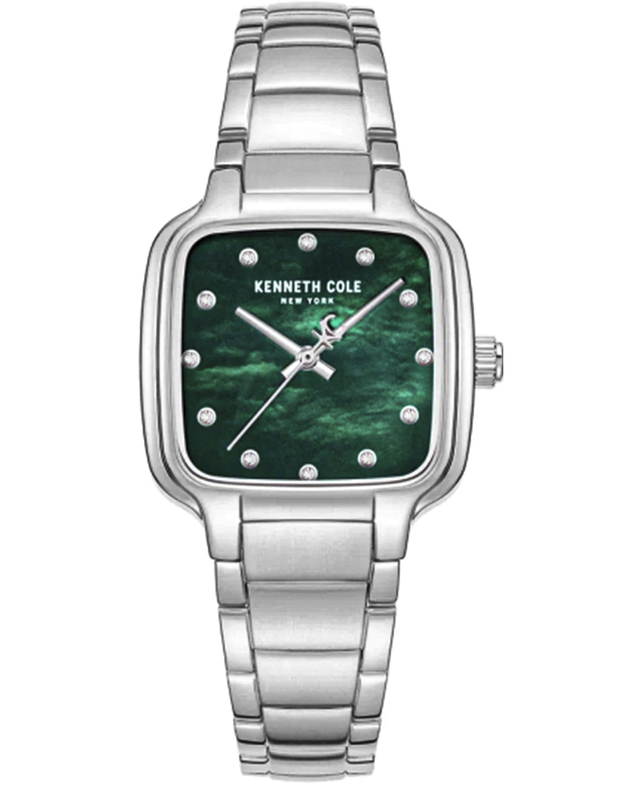 Kenneth Cole Kenneth Cole Modern Classic KCWLG0087806  KCWLG0087806 кварцевые женские часы зеленый циферблат, браслет нержавеющая сталь — вид спереди