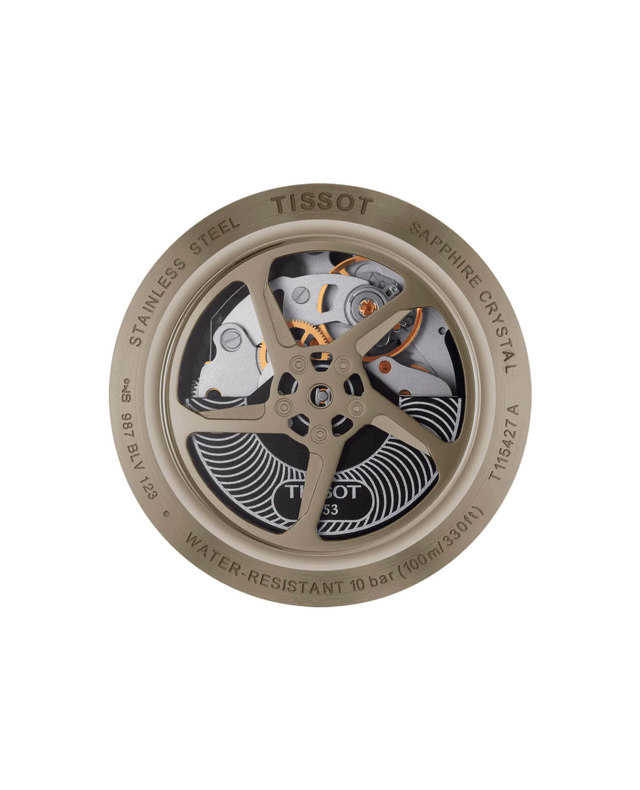 Tissot Tissot T-Race Automatic Chronograph T115.427.37.091.00, t-sport швейцария мужские часы на браслете каучук боковой вид