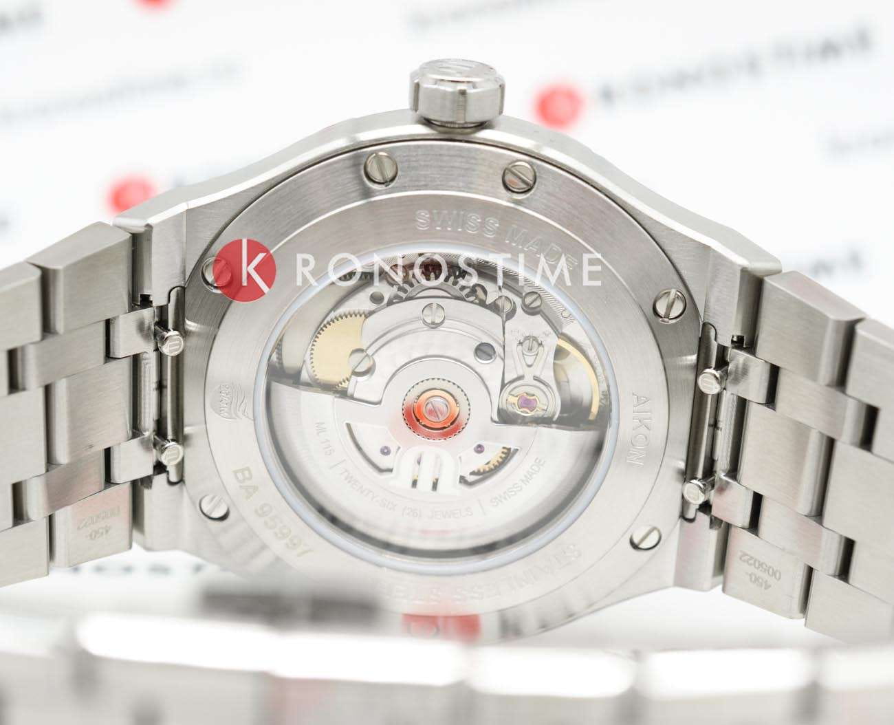 Оригинальные часы Maurice Lacroix Maurice Lacroix Aikon Automatic AI6008-SS002-331-2 механические калибр механизма ml115 общий вид