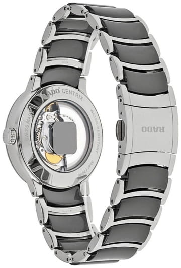 Rado Rado Centrix Automatic R30941152, centrix швейцария мужские часы на браслете сталь + керамические вставки боковой вид