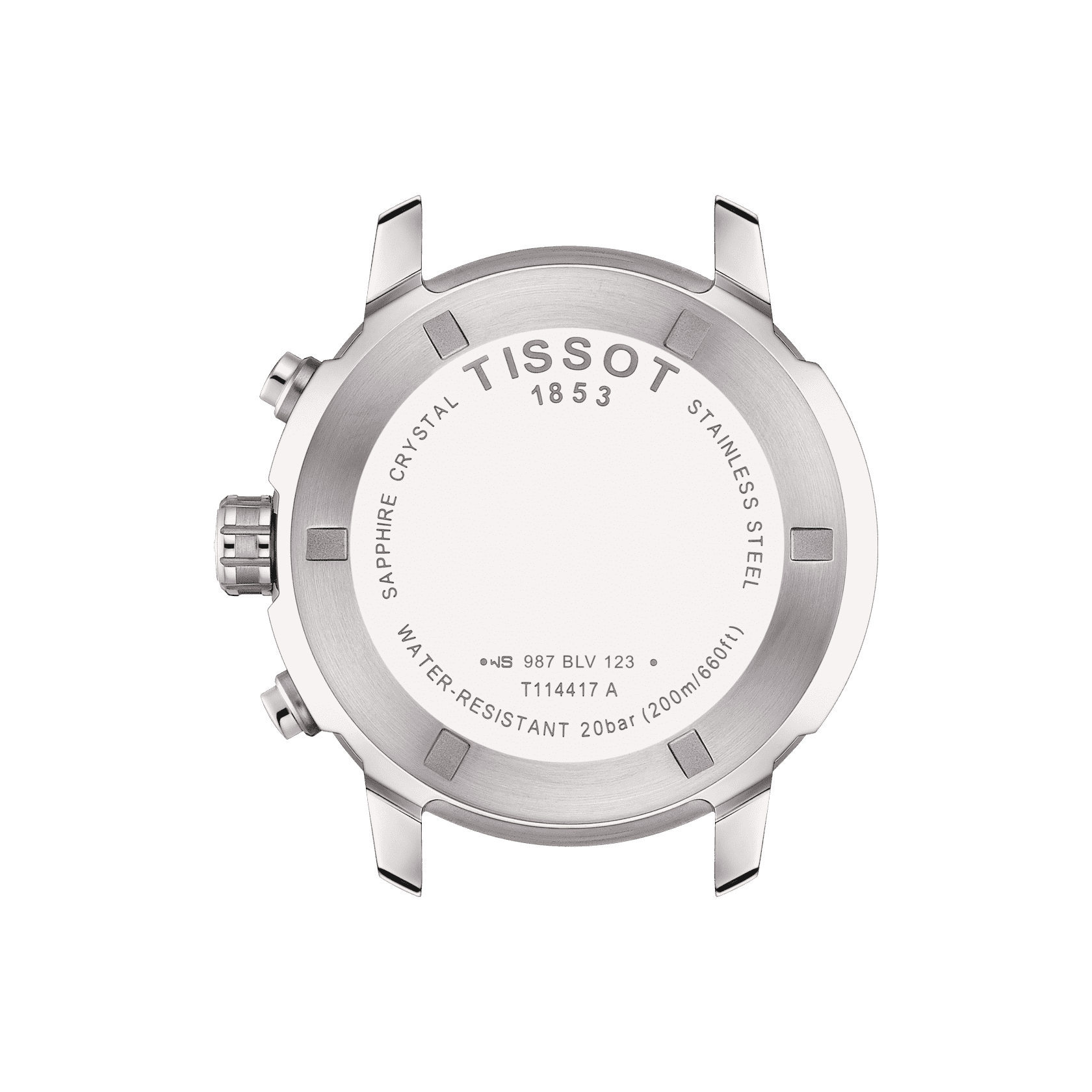 Tissot Tissot PRC 200 Chronograph T114.417.17.037.02, t-sport швейцария мужские часы на браслете каучук боковой вид
