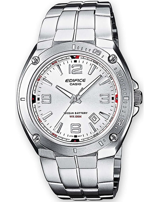 Casio Casio Edifice EF-126D-7A EF EF-126D-7A кварцевые мужские часы серый циферблат, браслет нержавеющая сталь — вид спереди