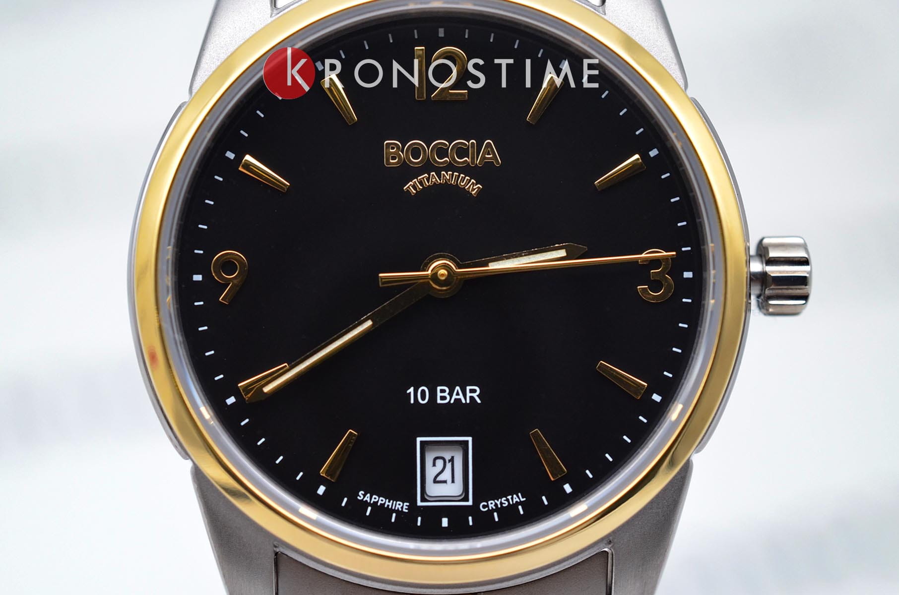 Boccia Titanium Boccia Titanium 3272-05,  германия мужские часы на браслете титановый c pvd покрытием боковой вид