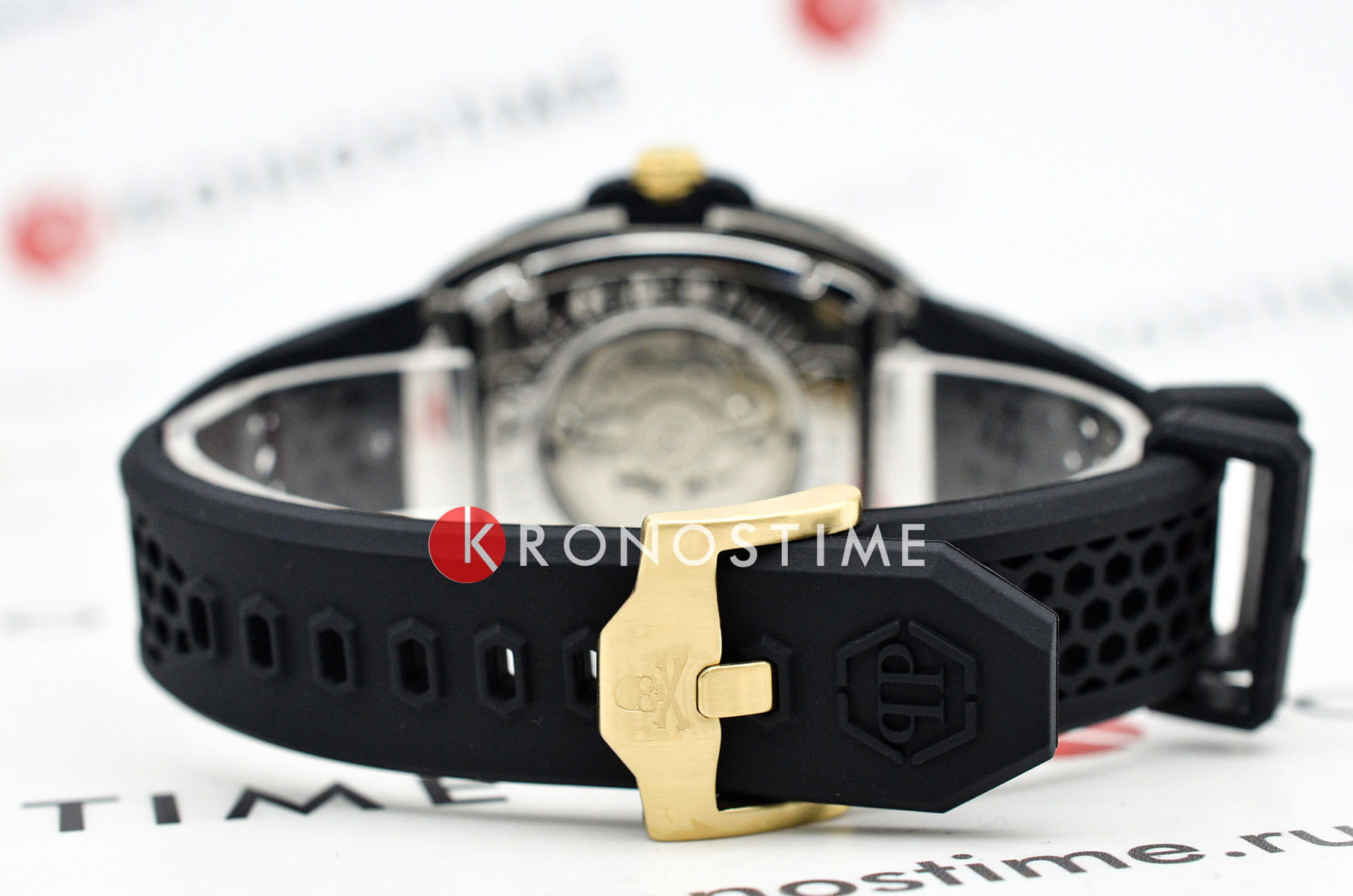 Оригинальные часы Philipp Plein Philipp Plein The Skeleton 2.0 PWJFA0825 механические калибр механизма  общий вид