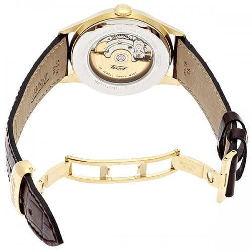 Tissot Tissot Le Locle Automatic T41.5.413.73, t-classic швейцария мужские часы на браслете кожаный боковой вид