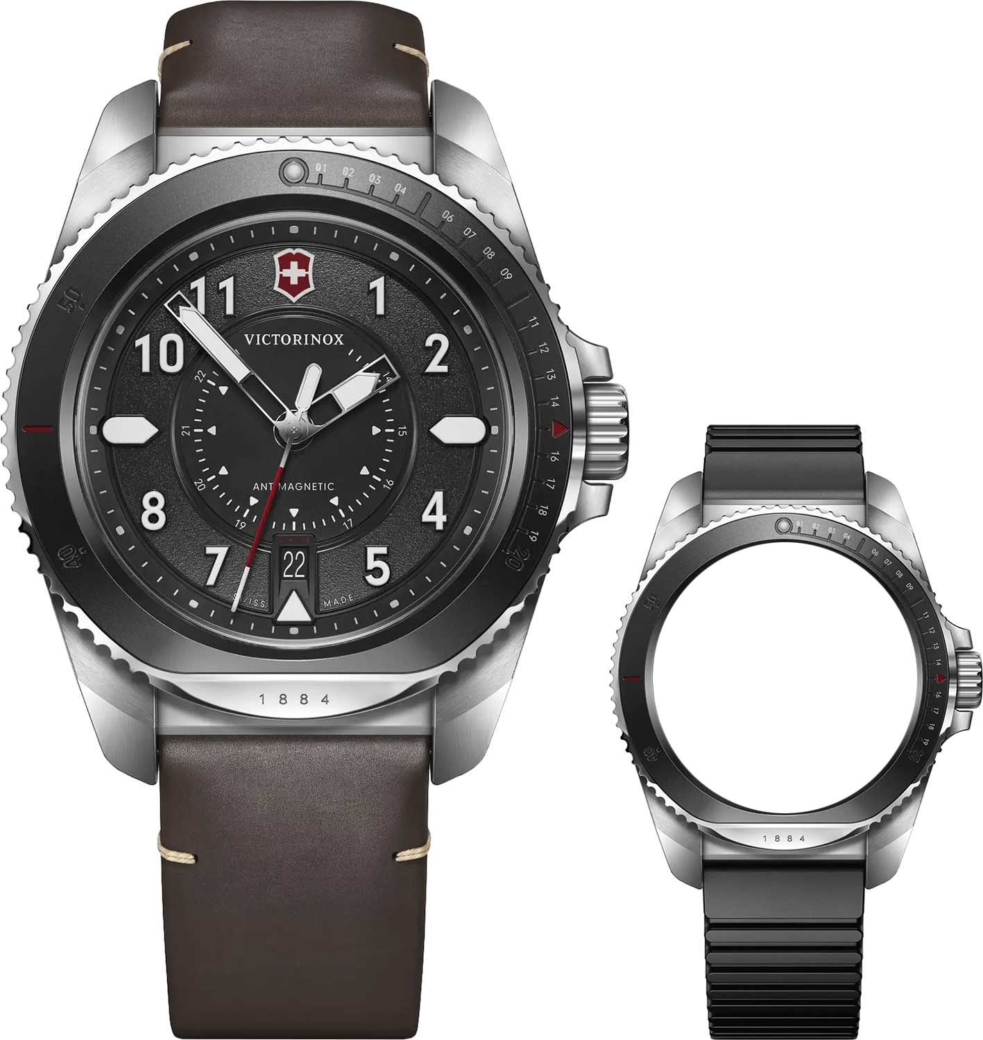 Victorinox 241976.1 мужские часы застежка крупным планом