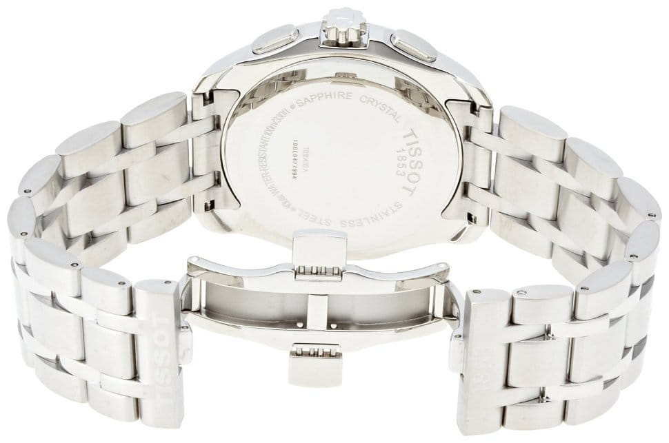 Tissot Tissot Couturier GMT T035.439.11.031.00, t-classic швейцария мужские часы на браслете нержавеющая сталь боковой вид