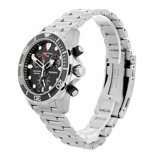 Certina Certina DS Action Chronograph C032.417.11.051.00,  швейцария мужские часы на браслете нержавеющая сталь боковой вид
