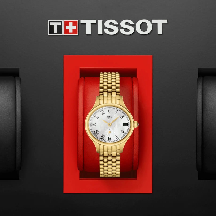 Tissot Tissot Bella Ora Piccola T103.110.33.113.00, t-lady швейцария женские часы на браслете сталь c pvd покрытием боковой вид