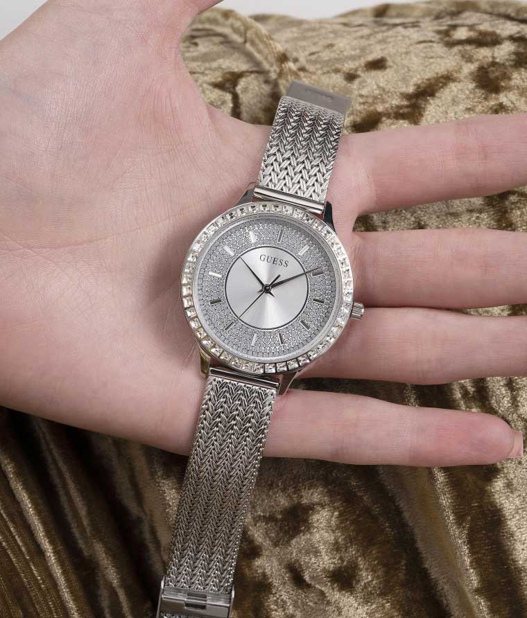 Guess Guess Dress Steel GW0402L1 женские часы серебристый циферблат на запястье