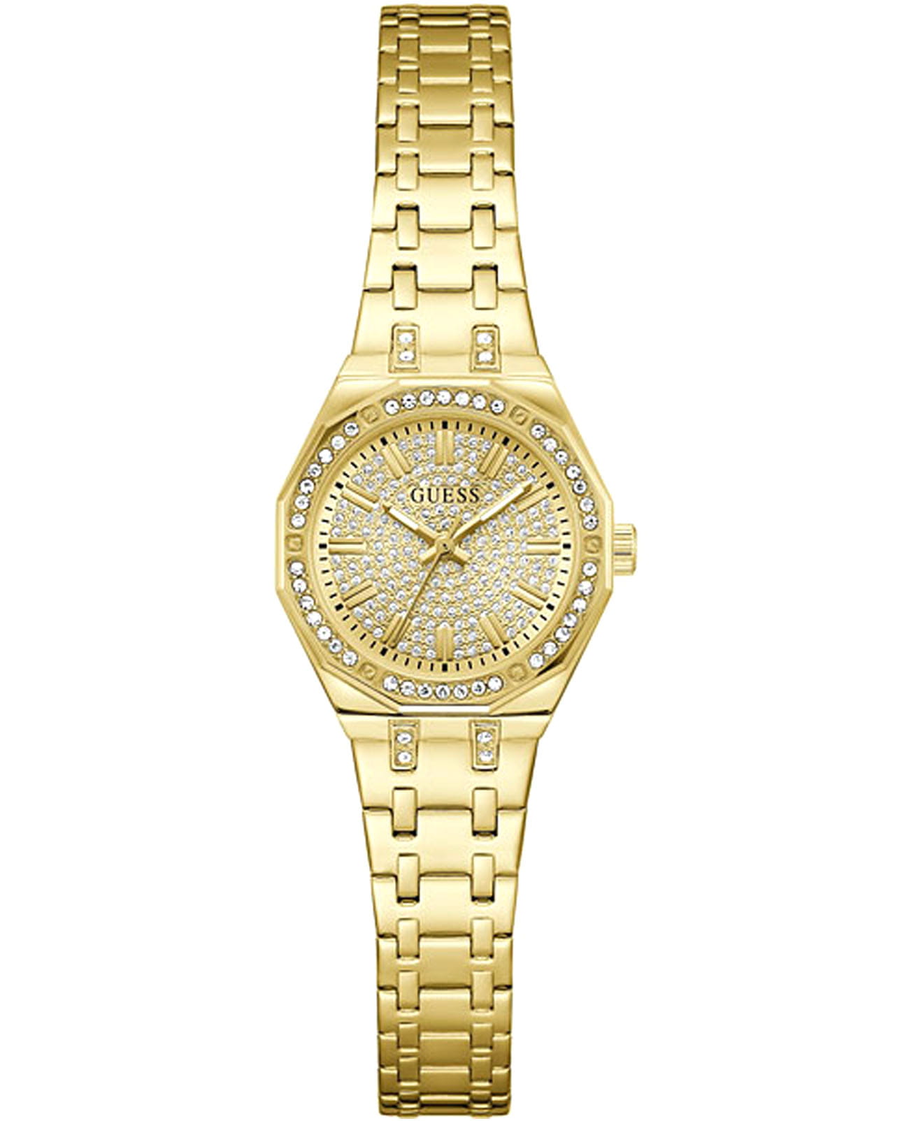 Guess Guess Pixie GW0931L2  GW0931L2 кварцевые женские часы золотой циферблат, браслет нержавеющая сталь с pvd-покрытием — вид спереди