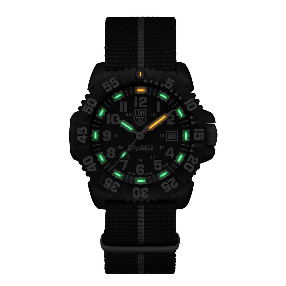 Luminox Luminox Original Navy SEAL XS.CZ51, navy seal швейцария мужские часы на браслете нейлон боковой вид