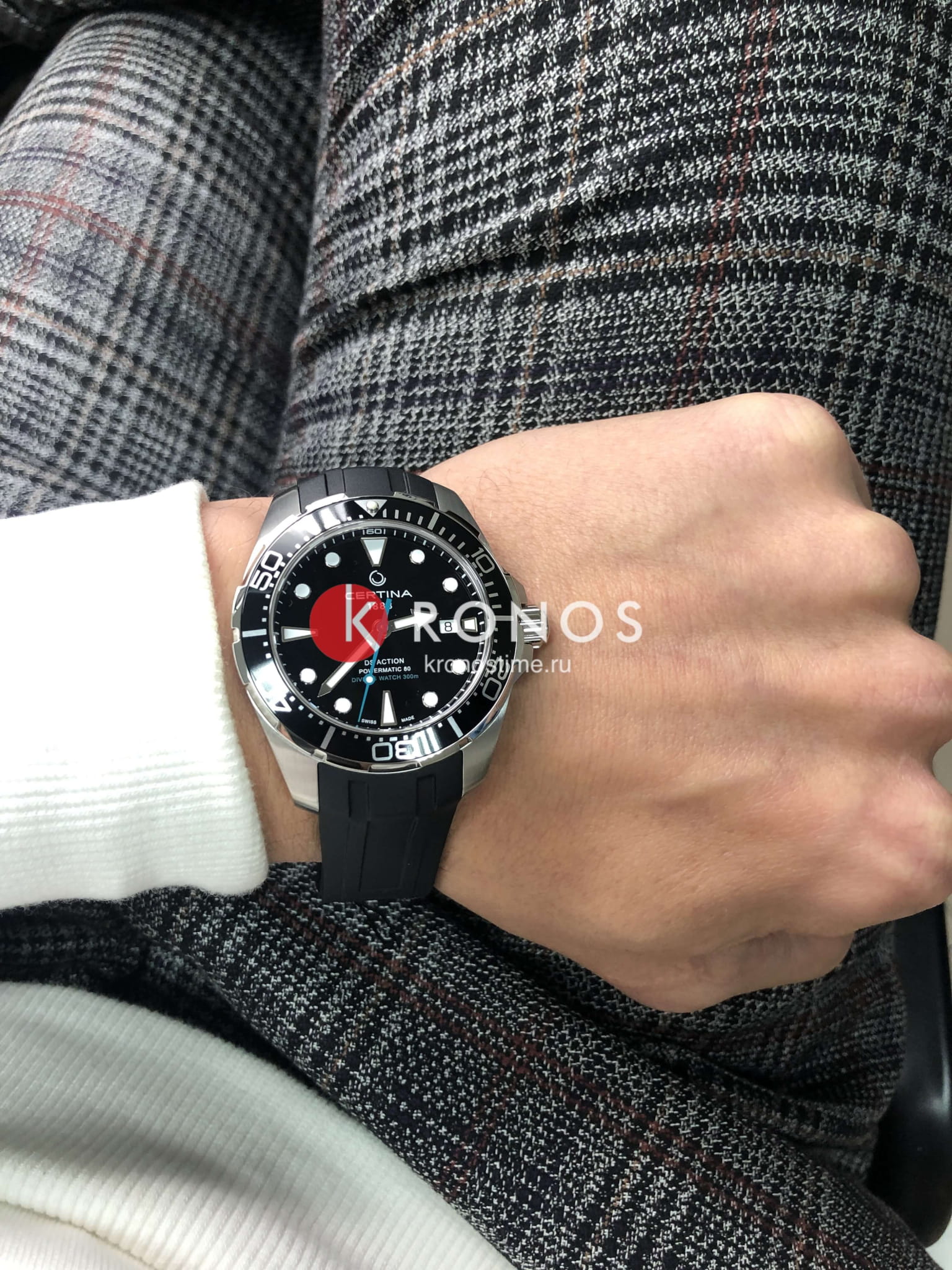 Certina Certina DS Action Diver Powermatic 80 C032.407.17.051.60 DS Action - задняя крышка алюминий сталь металл корпуса, швейцария часы