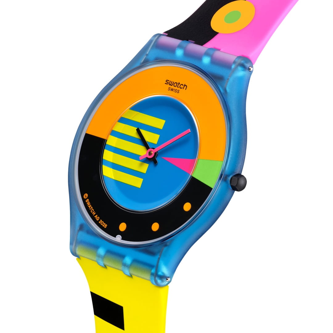 Swatch Swatch Neon Flumotions SS08S101, skin швейцария женские часы на браслете силикон боковой вид