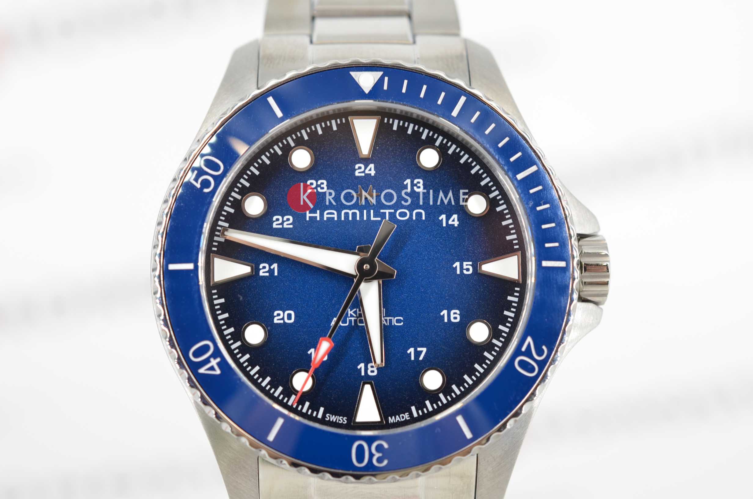 Hamilton Hamilton Khaki Navy Scuba Automatic H82505140 , наручные мужские часы фото под углом